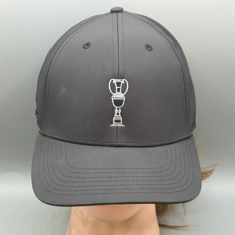 Adidas Golf Performance 6 Panel Hat Trophy Cup Logo Snapback OSFM Cap Black